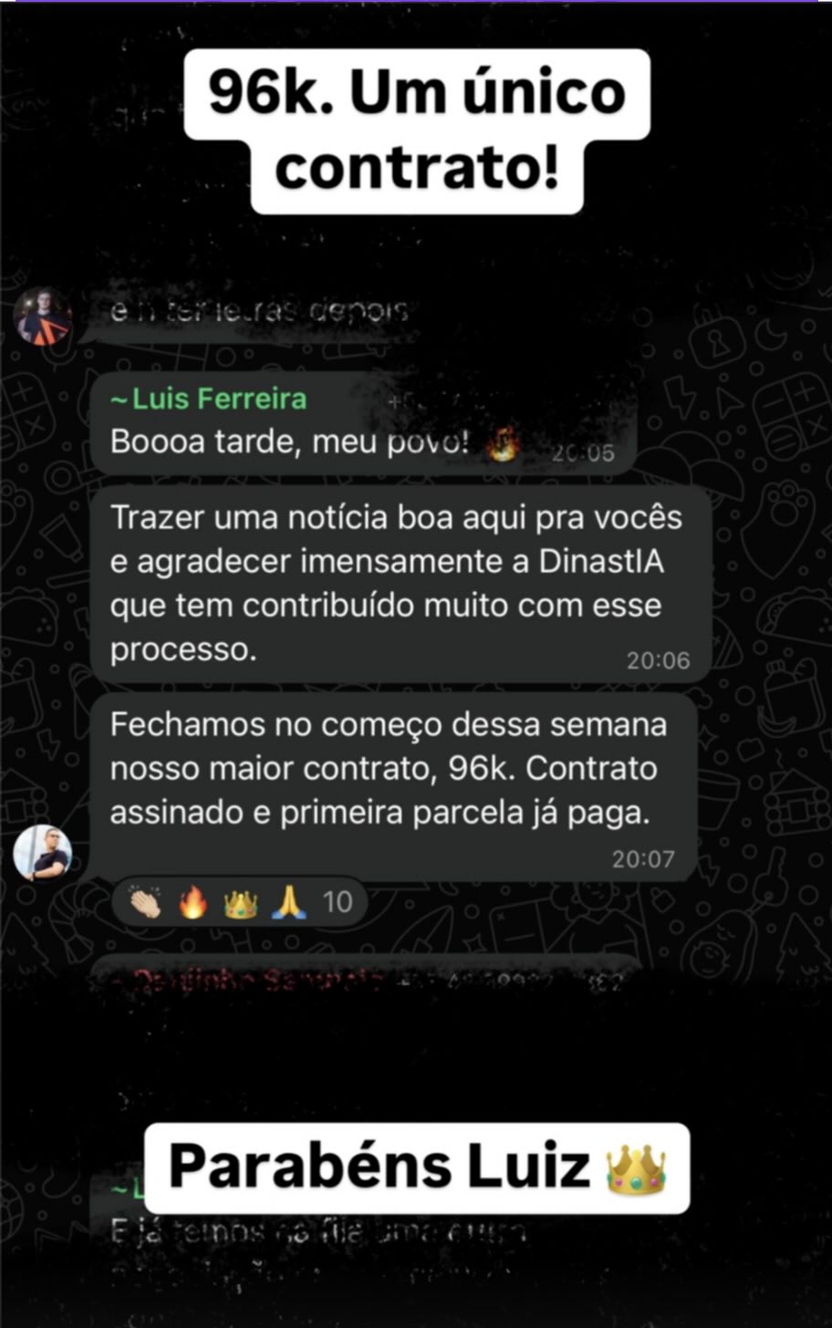 Contrato de R$ 96.000